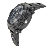 SF Hustler Quartz Digital Analog Digital Black Dial Black PU Strap Watch For Men 77116pp05w