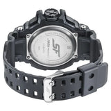SF Quartz Analog Digital Black Dial PU Strap Watch for Men 77118pp01w