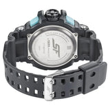 SF Quartz Analog Digital Black Dial PU Strap Watch for Men 77118pp05w