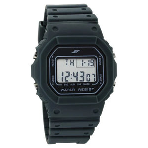 SF Hexa Digital Dial Unisex Watch With Polyurethane Strap 77122pp01 - KRISHNA WATCH COMPANY