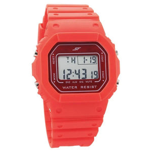 SF Hexa Digital Dial Unisex Watch With Polyurethane Strap 77122pp03 - KRISHNA WATCH COMPANY