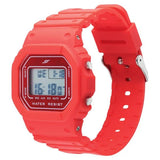 SF Hexa Digital Dial Unisex Watch With Polyurethane Strap 77122pp03