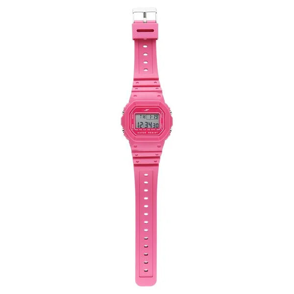 SF Hexa Digital Dial Women Watch With Polyurethane Strap 77122pp04