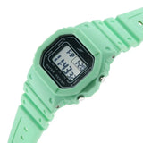 SF Digital Dial Green Polyurethane Strap Watch For Unisex 77122pp05