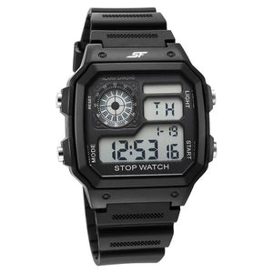SF Hexa Digital Dial Unisex Watch With Polyurethane Strap 77123pp01 - KRISHNA WATCH COMPANY