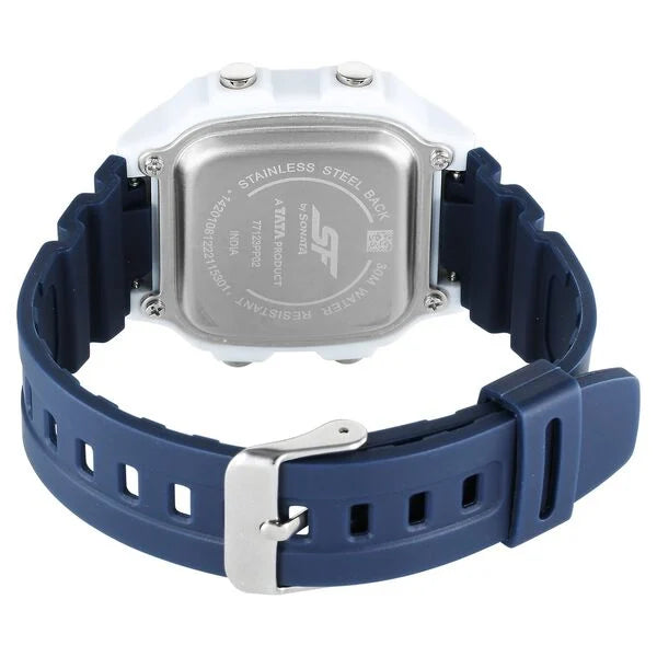 SF Hexa Digital Dial Unisex Watch With Polyurethane Strap 77123pp02