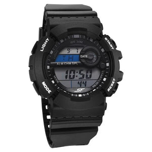 SF Sporty Digital Black Dial Polyurethane Strap Watch for Men 77130pp01w - KRISHNA WATCH COMPANY