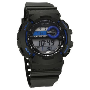 SF Digital Dial Black Polyurethane Strap Watch For Men 77130pp03w - KRISHNA WATCH COMPANY
