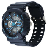Sonata SF Dreamer Series Quartz Digital Analog Digital Blue Plastic Strap for Men 77132pp07w