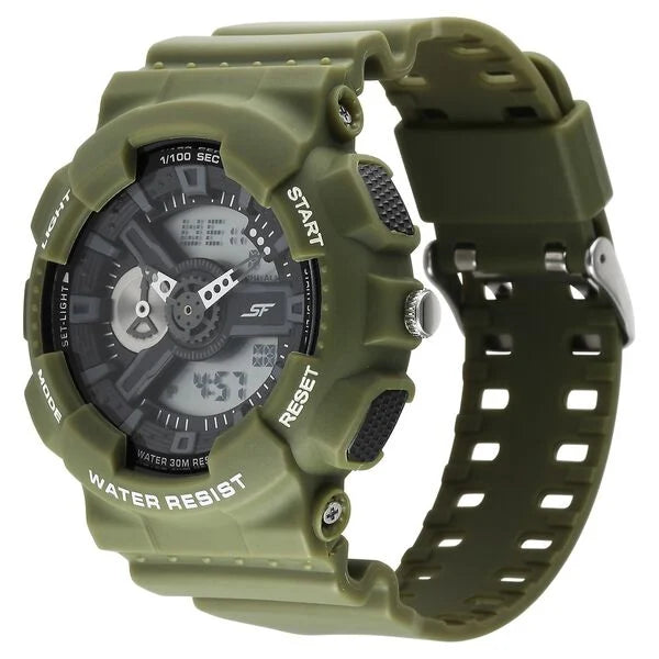 Sonata SF Dreamer Series Quartz Digital Analog Digital Black Plastic Strap for Men 77132pp08w - KRISHNA WATCH COMPANY