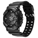 SF Sleek All-Black Chronograph Men's Watch - Modern Minimalist Design for the Professional 77137pp04