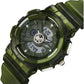 Sonata SF Spectra Quartz Digital Green Dial Translucent Green Polyether Strap Watch For Men 77137pp08