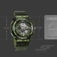 Sonata SF Spectra Quartz Digital Green Dial Translucent Green Polyether Strap Watch For Men 77137pp08
