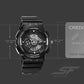 Sonata SF Spectra Quartz Digital Black Dial Translucent Black PU Strap Watch For Men 77137pp09