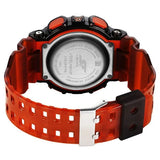 Sonata SF Spectra Quartz Digital Black Dial Translucent Orange PU Strap Watch For Men 77137pp10 - KRISHNA WATCH COMPANY