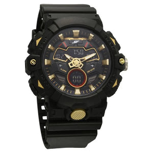 SF Analog Digital Black Dial PU Strap Watch For Men 77138pp02w - KRISHNA WATCH COMPANY