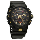 SF Analog Digital Black Dial PU Strap Watch For Men 77138pp02w