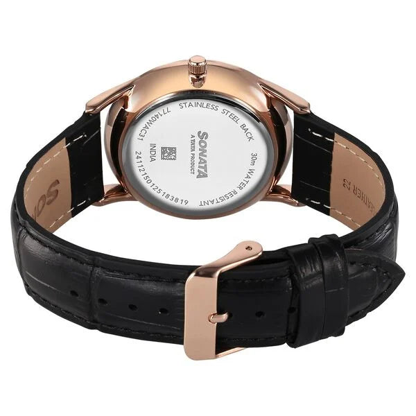 Sonata Eternia Quartz Analog Watch For Men 77140wl02