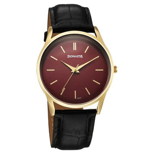Sonata Eternia Quartz Analog Watch For Men 77140yl02 - KRISHNA WATCH COMPANY