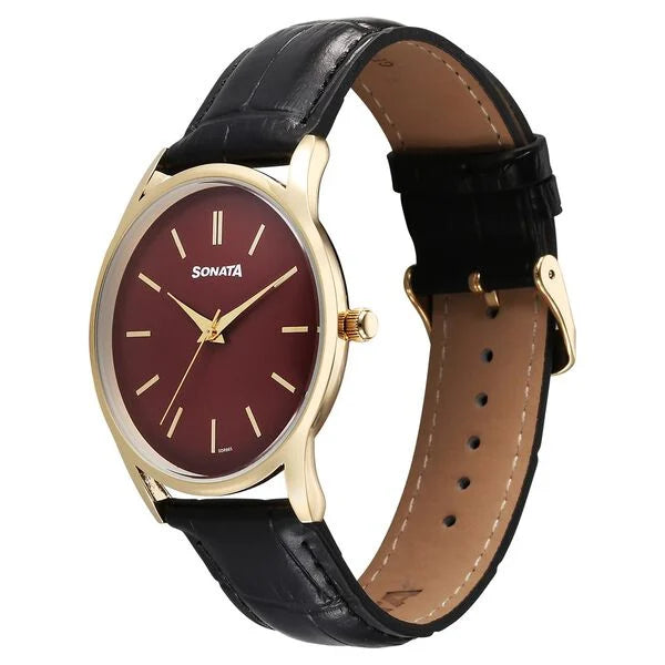 Sonata Eternia Quartz Analog Watch For Men 77140yl02