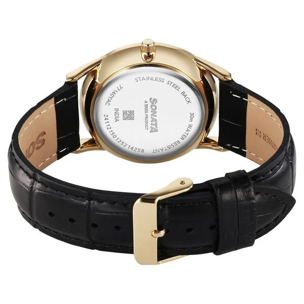 Sonata Eternia Quartz Analog Watch For Men 77140yl02 - KRISHNA WATCH COMPANY