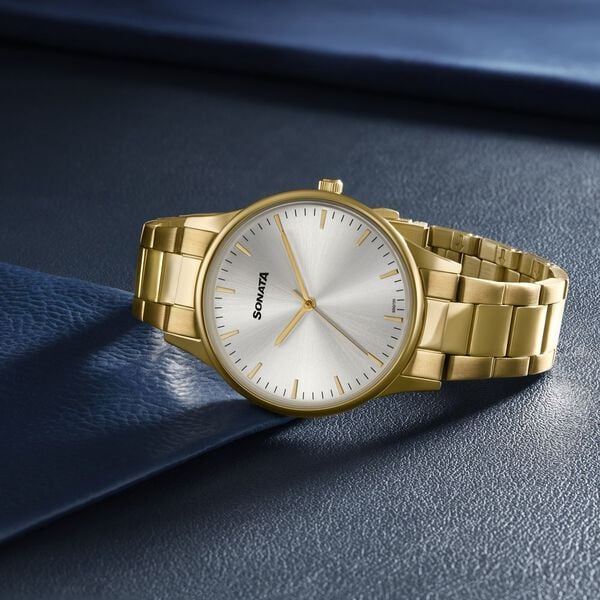 Sonata Quartz Analog Watch For Men 77144ym02