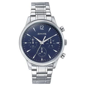 Sonata Wedding Edit Quartz Multifunction Watch For Men - 77146SM02 - KRISHNA WATCH COMPANY