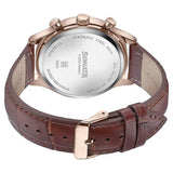 Sonata Wedding Edit Quartz Multifunction Pink Dial Leather Strap Watch For Men 77146wl01 - KRISHNA WATCH COMPANY