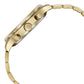 Sonata Quartz Multifunction White Dial Golden Stainless Steel Strap Watch For Men 77146ym01