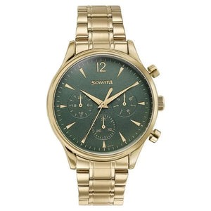 Sonata Wedding Edit Quartz Multifunction Watch For Men 77146ym02 - KRISHNA WATCH COMPANY