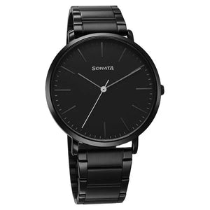 Sonata Ascent Quartz Analog Watch For Men - 77150NM01 - KRISHNA WATCH COMPANY