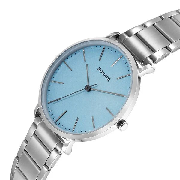 Sonata Ascent Quartz Analog Watch For Men - 77150SM02 - KRISHNA WATCH COMPANY