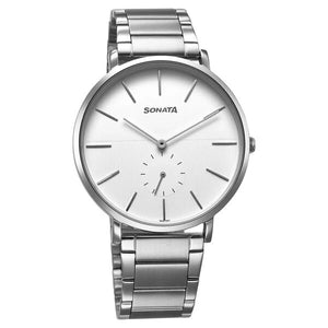 Sonata Ascent Quartz Analog Watch For Men 77150sm03 - KRISHNA WATCH COMPANY