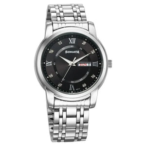 Sonata Wedding Quartz Analog Watch For Men 77157sm01 - KRISHNA WATCH COMPANY