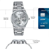 Sonata Men's Work Wear silver Watch - 77163SM03