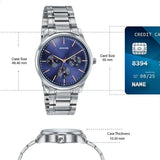 Sonata Men's Work Wear Navy dial Watch - 77163SM05