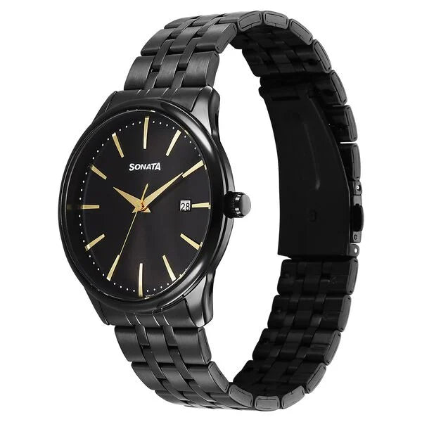 Sonata Eternia Quartz Analog Watch For Men 77166nm01