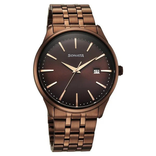 Sonata Eternia Quartz Analog  Watch For Men 77166qm01