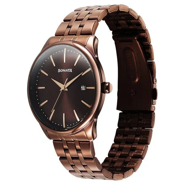 Sonata Eternia Quartz Analog  Watch For Men 77166qm01