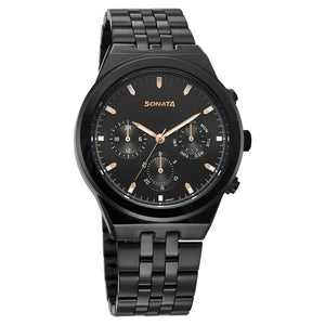 Sonata Eternia Quartz Multifunction Watch For Men 77173NM01 - KRISHNA WATCH COMPANY