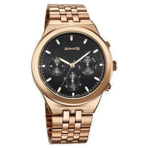 Sonata Eternia Quartz Multifunction Watch For Men 77173wm01 - KRISHNA WATCH COMPANY