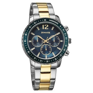 Sonata Chronos Quartz Analog with Date Watch For Men 77188km01 - KRISHNA WATCH COMPANY