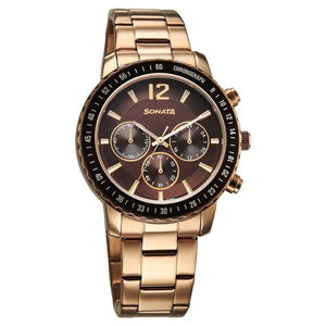 Sonata Chronos Quartz Analog with Date Watch For Men 77188km02 - KRISHNA WATCH COMPANY