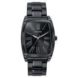 Sonata Ascent Black Tonneau Watch for Men 77195nm01