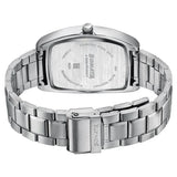 Sonata Ascent Blue Tonneau Watch with Metal Bracelet 77195sm01