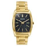 Sonata Ascent Gold & Black Tonneau Watch for Men 77195ym02