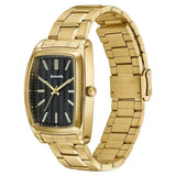 Sonata Ascent Gold & Black Tonneau Watch for Men 77195ym02