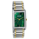 Sonata Ascent Green Rectangular Watch - 77196bm01
