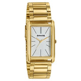 Sonata Ascent Gold Rectangular Watch with Metal Bracelet 77196ym01