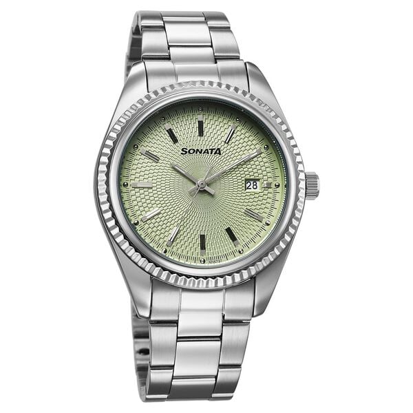 Sonata Festive Quartz Analog with Date Watch For Men 77198sm01